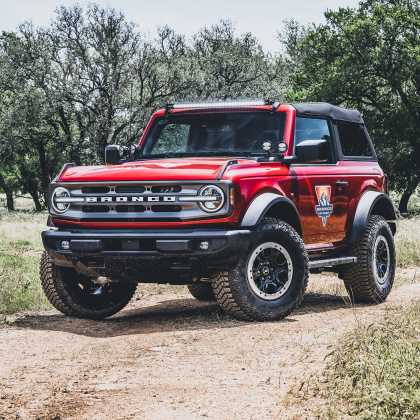 Ford Bronco A Pillar Light Kit - Rigid Industries - 360 Spot + 360 Drive 